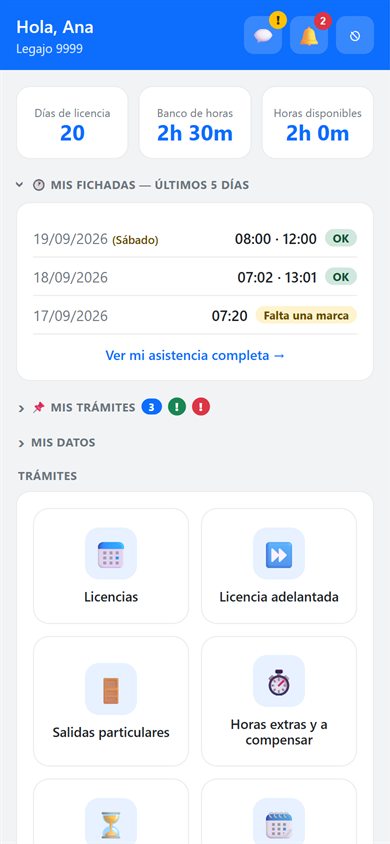 Inicio de la app